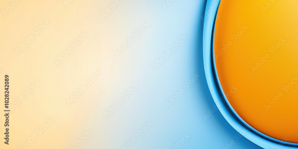 Poster a striking yellow and blue background with smooth transitions between the two colors for a balanced 