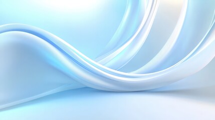 Fototapeta premium Abstract light blue and white background with soft transitions, creating a fresh and modern feel for digital media.