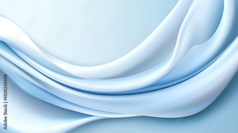 Poster abstract light blue background with soft textures, blending smooth and rough elements for a contempo
