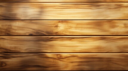 Sunlit Wooden Planks With Grain Pattern