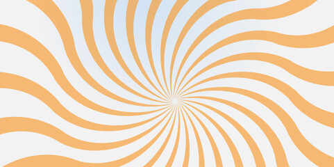 Obraz premium Vector white and orange sunburst background design.