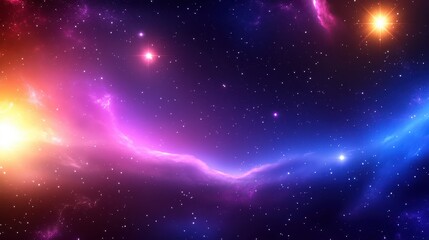 Obraz premium An endless field of stars in a galaxy background with bright constellations and swirling clouds of gas.