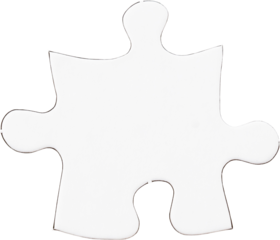 Digital png illustration of puzzle jigsaw with copy space on transparent background
