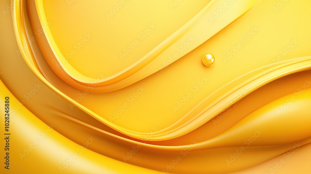 Poster clean yellow background design with smooth lines and subtle gradients for a modern, professional loo