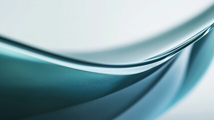 Obraz premium Abstract Teal Wave