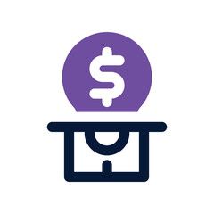 withdraw icon. vector dual tone icon for your website, mobile, presentation, and logo design.