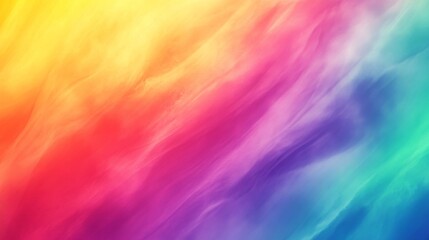 Obraz premium Abstract Watercolor Rainbow Background with Diagonal Stripes