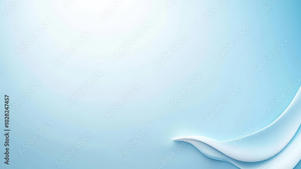 Poster flat light blue color background, creating a calm and neutral visual element for branding, digital d
