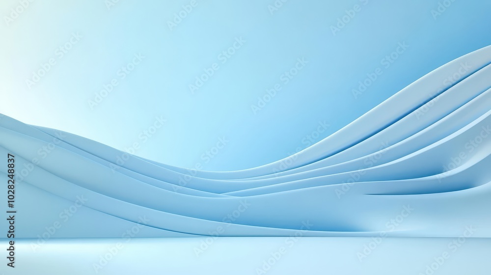 Poster light blue background with a light grainy texture, creating a subtle yet dynamic visual effect, perf