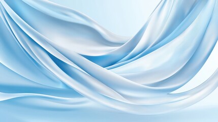 Fototapeta premium Light blue background with delicate fabric textures, offering a smooth and elegant look for fashion or textile designs.