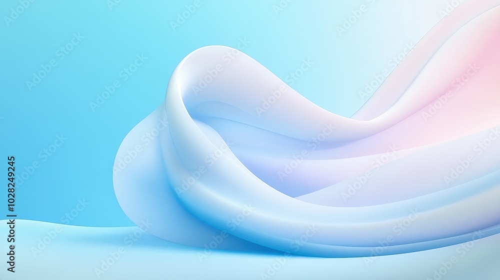 Poster light blue background with subtle shading, creating a soft and even tone.