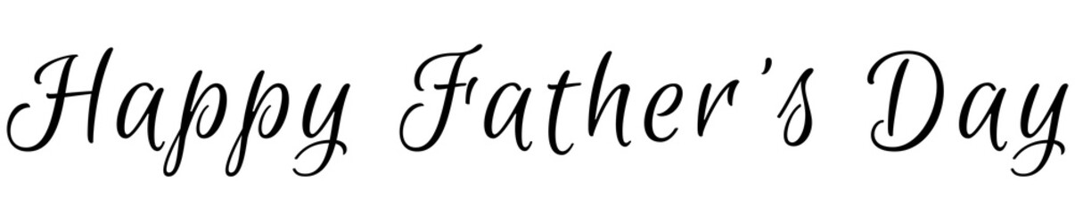 Digital png illustration of happy father day text on transparent background