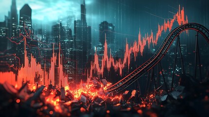 Rollercoaster Stock Market Volatility Financial Risk and Uncertainty