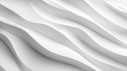 Abstract White Wavy Lines