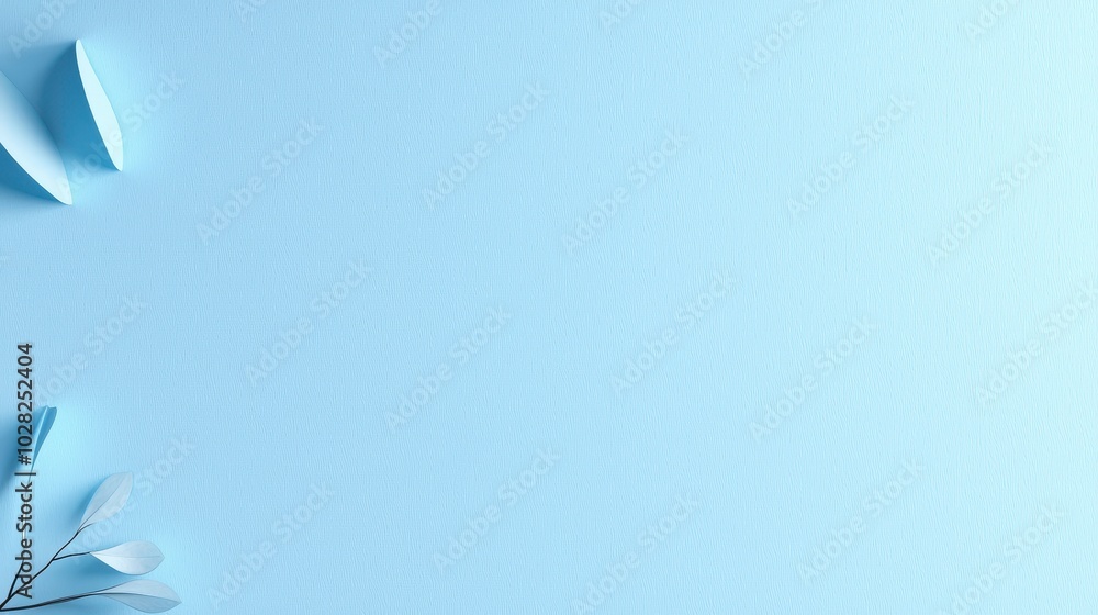 Poster simple light blue paper background with a slightly rough texture, ideal for adding a minimalist yet 