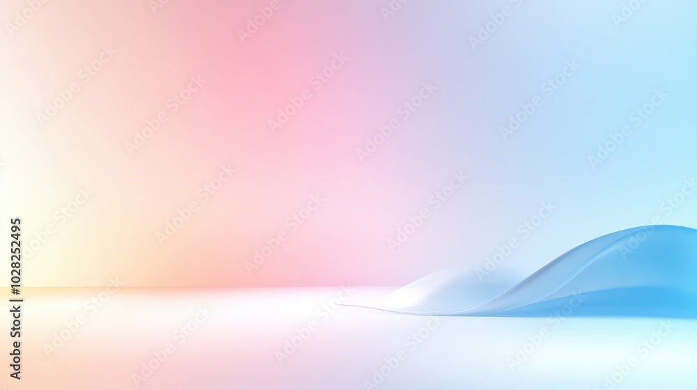 Aufkleber smooth light blue gradient with subtle shifts between shades, ideal for minimalistic or abstract des
