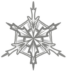 Christmas Snowflakes in Winter