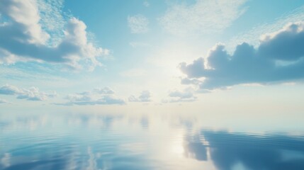 Obraz premium Peaceful Sky and Calm Water