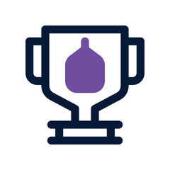 trophy icon. vector dual tone icon for your website, mobile, presentation, and logo design.