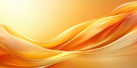Fototapeta premium Vibrant yellow-orange background with a glowing, sunset-like gradient for a warm atmosphere.