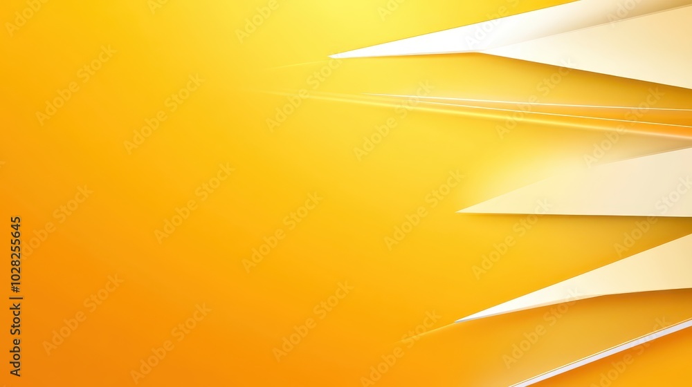 Poster yellow vector background with clean, angular shapes and sharp lines, ideal for tech and modern proje