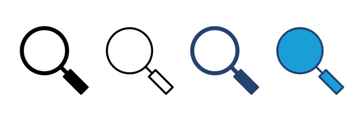 Search icon vector. search magnifying glass icon