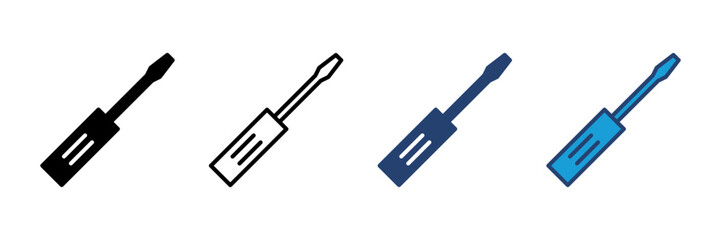 Screwdriver icon vector. tools icon vector