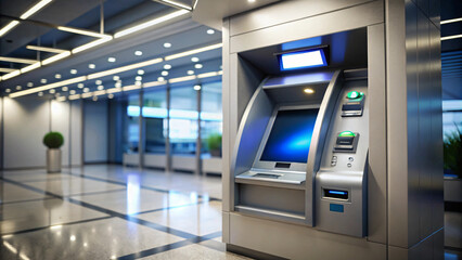 Modern ATM in a Stylish Indoor Setting