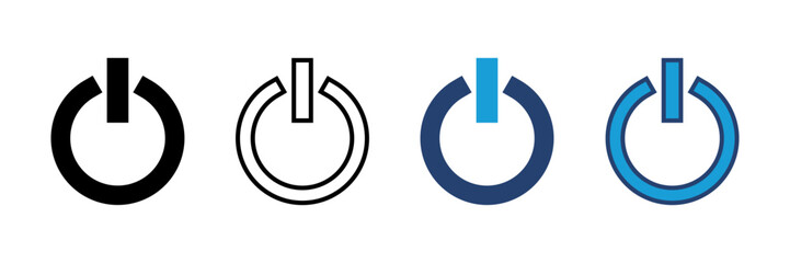 Power icon vector. Power Switch Icon. Electric power