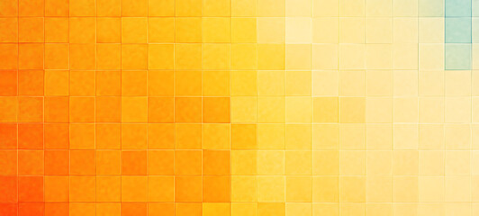 Fototapeta premium Abstract Yellow Orange Grainy Gradient Background Tiles Texture Color Gradient Noise Texture