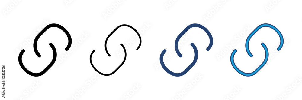 Poster link icon vector. hyperlink chain symbol.