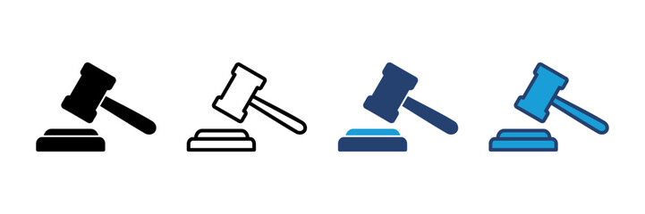 Gavel icon vector. judge gavel icon vector. law icon vector. auction hammer