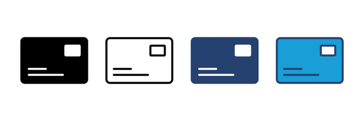 Credit card icon vector. Credit card payment icon vector