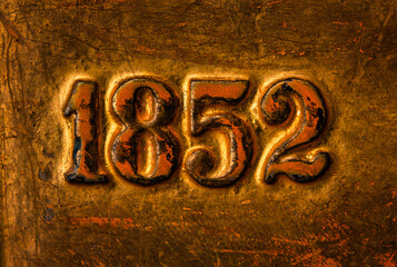 1852 Jahreszahl
