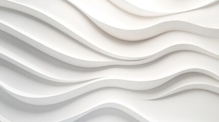 Obraz premium Abstract White Waves
