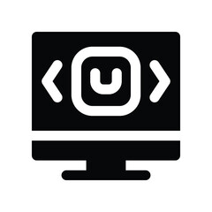 delivery control icon. vector glyph icon for your website, mobile, presentation, and logo design.
