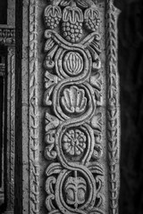 approach to architectural details carved in ashlar