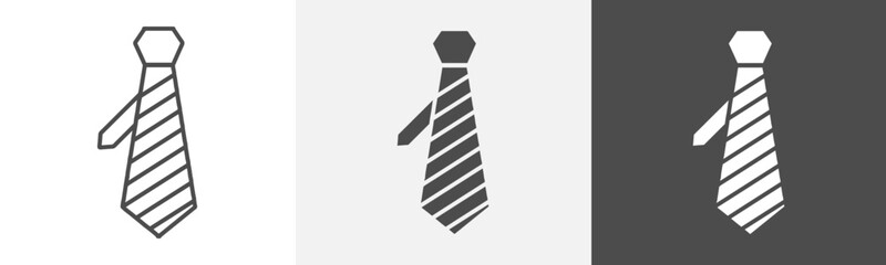 tie icon Flat design on isolated background