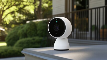 Home security and video monitoring system with high-resolution cameras, smart motion detection, and wireless alarm integration