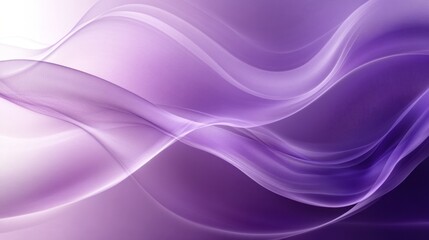 Obraz premium Abstract waves in shades of purple create a calming and fluid visual effect.