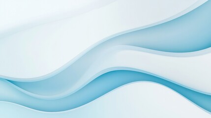 Abstract Blue and White Waves