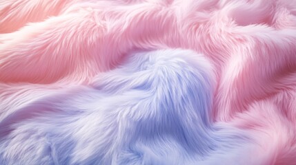 Fototapeta premium Soft Pink and Blue Faux Fur Texture