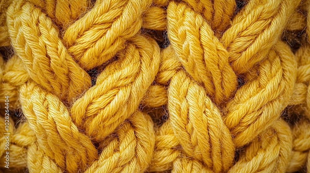 Poster yellow knitted wool texture background pattern with high resolution top view copy space : generative