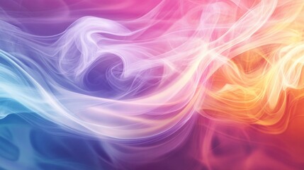 Obraz premium Abstract Colorful Swirling Smoke Effect Background