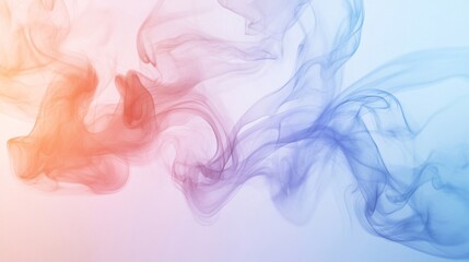 Fototapeta premium Abstract Swirling Smoke in Hues of Blue, Pink, and Orange