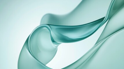 Fototapeta premium Abstract Green Liquid Form