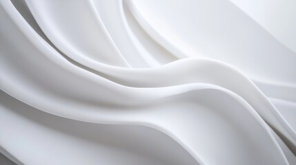 Obraz premium Abstract White Swirling Pattern
