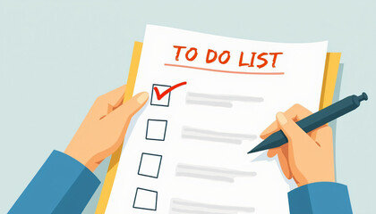 To-do list and planning concept