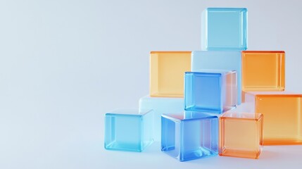 Abstract Glass Cubes