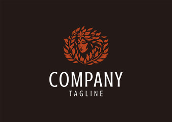 Vector illustration of Goddess Logo Design